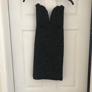 Black mini dress